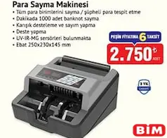 PARA SAYMA MAKİNESİ